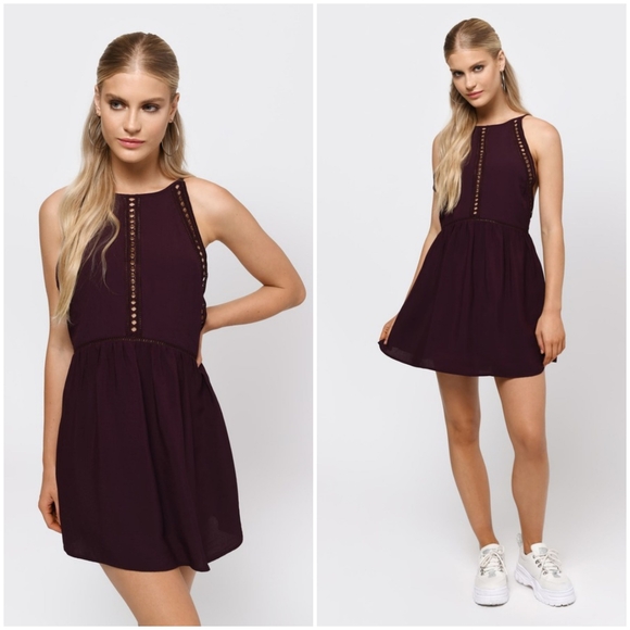 Tobi Dresses & Skirts - NWT TOBI Burgundy Backless Dress, Size XS